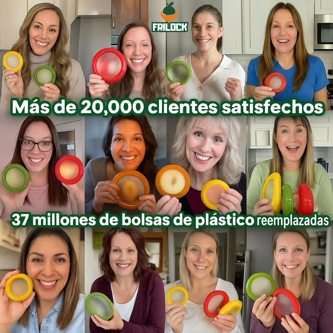 Frilock® – Cápsulas de Silicona para Conservar Frutas y Verduras