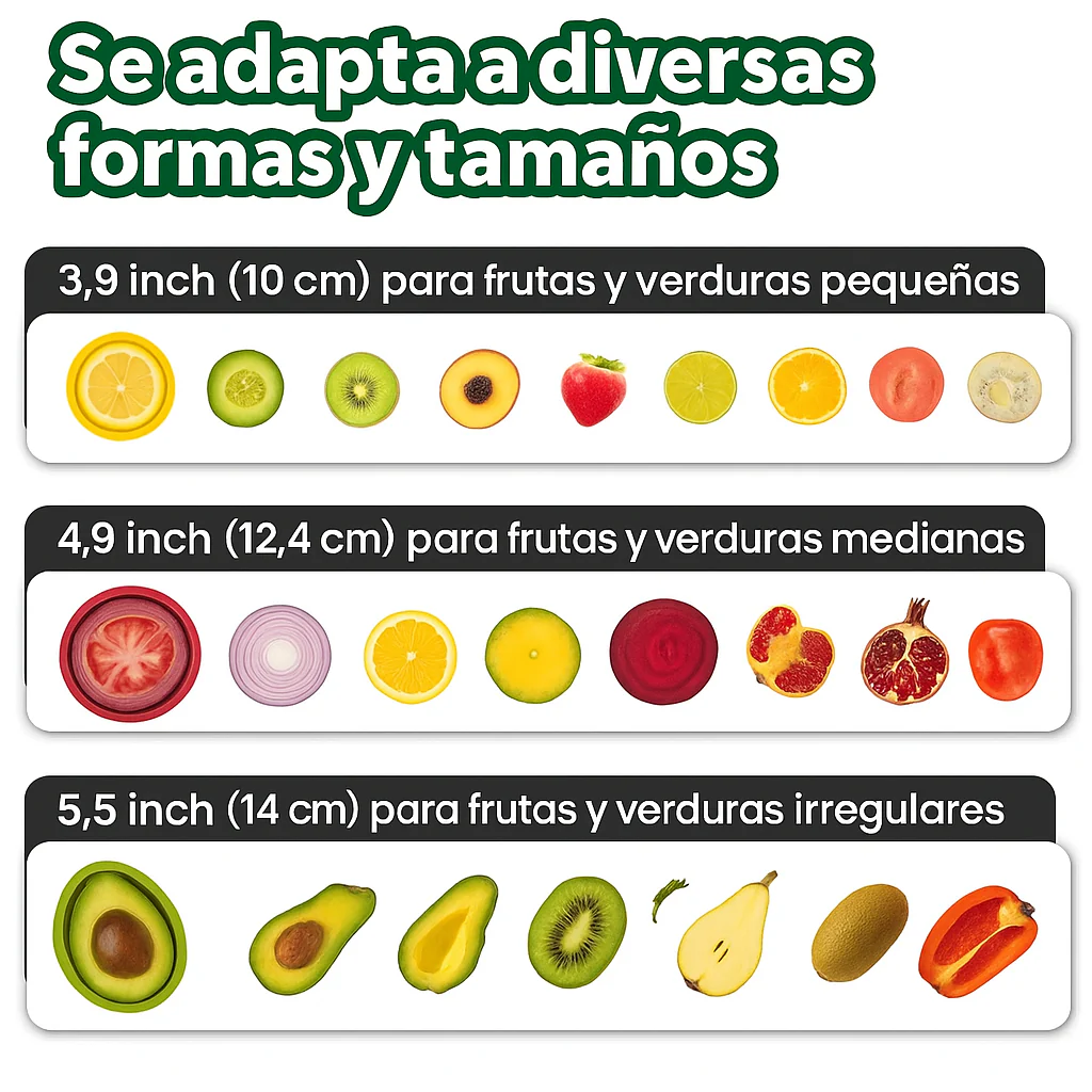 Frilock® – Cápsulas de Silicona para Conservar Frutas y Verduras